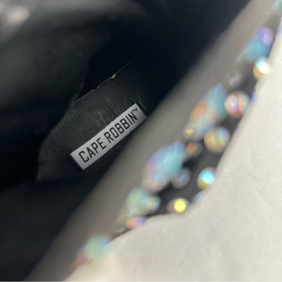 Cape Robbin Annie Ankle Boot 6 Iridescent Studded Slip On Bootie Brand New - Picture 7 of 10